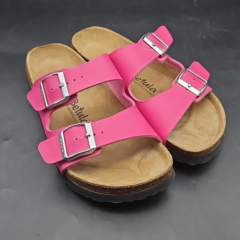 Birkenstock Pink Betula Sandals, Size 7, Narrow, EUC. SAME DAY SHIPPING!